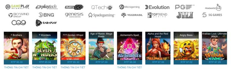 Game đa dạng, chủ đề phong phú 