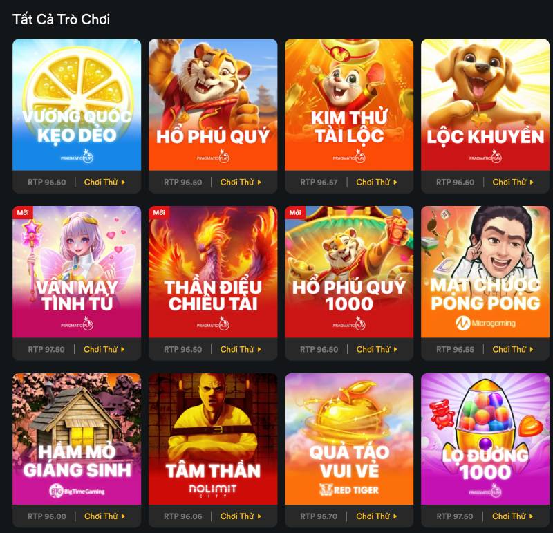 Game nổ hũ đa dạng, đổi mới liên tục