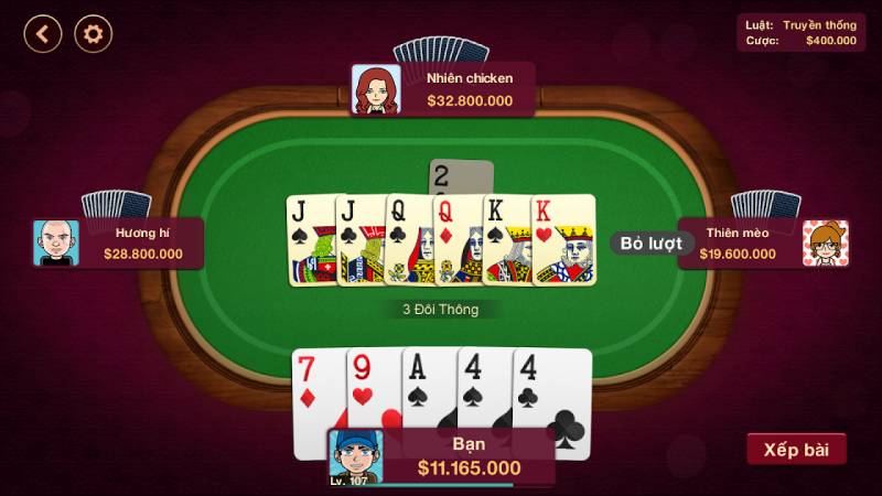 Sử dụng chiến thuật đánh bài cao hiệu quả