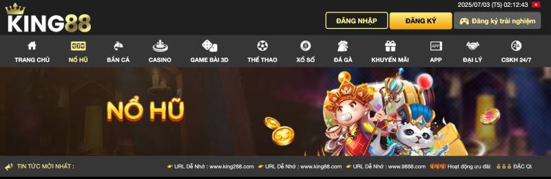 Trải nghiệm chơi nổ hũ tại King88 có gì khác biệt?